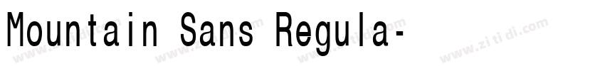 Mountain Sans Regula字体转换 Mountain Sans Regula字体转换